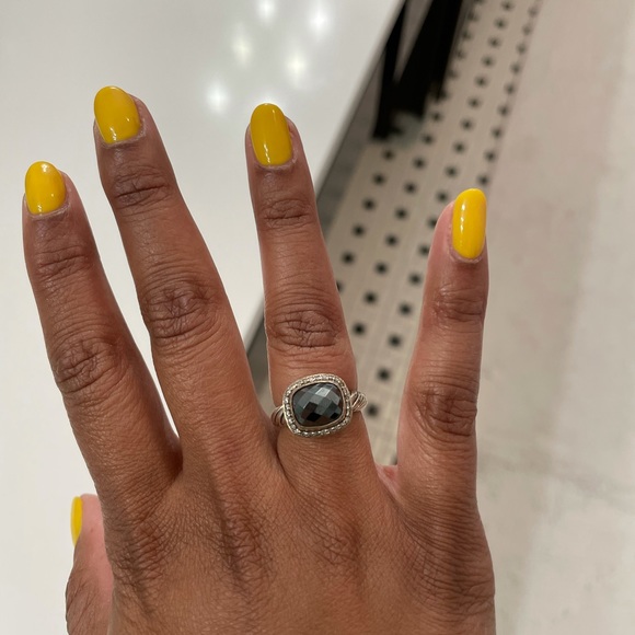 David Yurman Hematite/Diamond Ring Silver - Picture 8 of 8